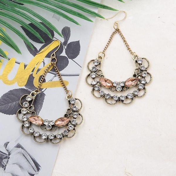 dangle & chandelier vintage crystal earrings for women 2021 antique gold teardrop earring rhinestone hollow earing petal ethnic jewelry, Silver
dangle & chandelier vintage crystal earrings for women 2021 antique gold teardrop earring rhinestone hollow earing petal ethnic jewelry, Silver