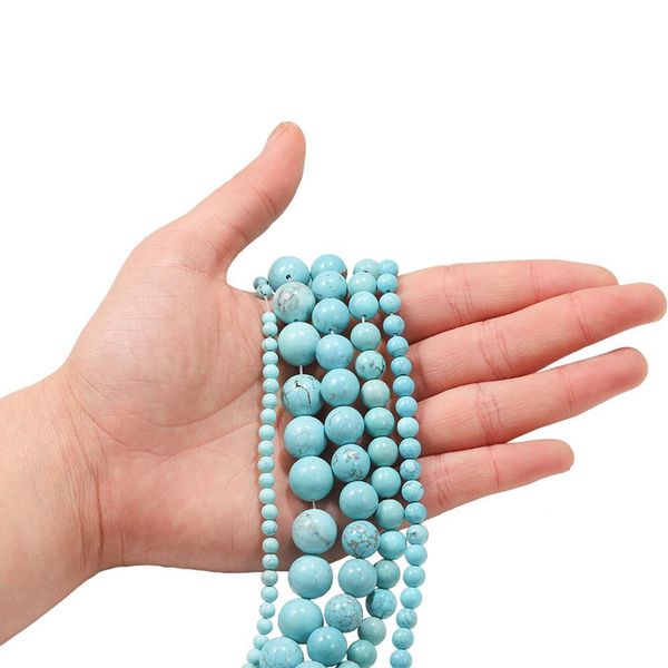 1strand lot 4 6 8 10mm blue turquoises stone round loose spacer beads for diy bracelet jewelry makings supplies wholesale h bbylgk, Silver
1strand lot 4 6 8 10mm blue turquoises stone round loose spacer beads for diy bracelet jewelry makings supplies wholesale h bbylgk, Silver