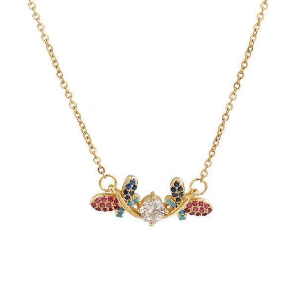 new stainless steel micro paved necklace gold color butterfly animal multicolour cubic zirconia for women gift 48cm long,1 pc, Silver
new stainless steel micro paved necklace gold color butterfly animal multicolour cubic zirconia for women gift 48cm long,1 pc, Silver