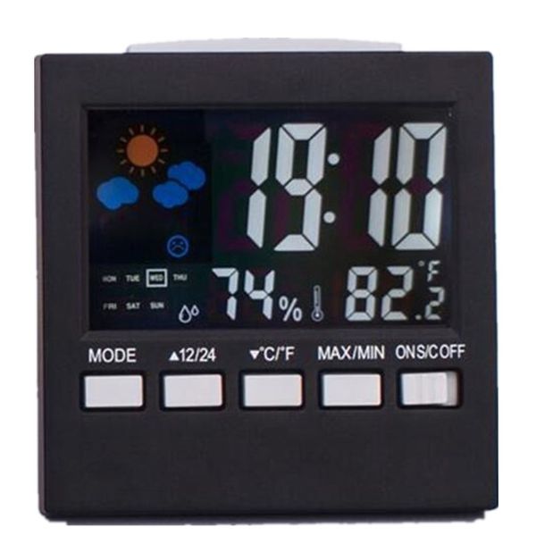 led table clock colorful screen temperature humidity voice control snooze time night light display digital watch for living room decor
led table clock colorful screen temperature humidity voice control snooze time night light display digital watch for living room decor