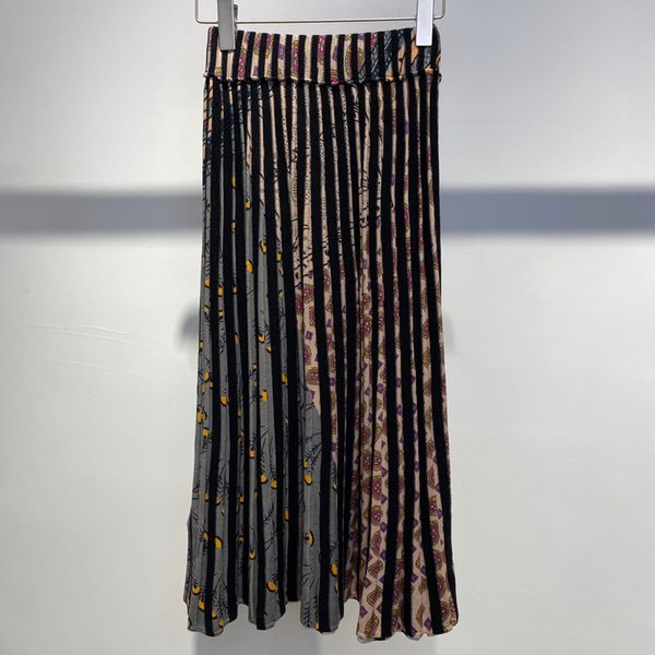 autumn winter new 11.19 temperament vintage pleated midi women fashion high waist print knit skirt y1214, Black
autumn winter new 11.19 temperament vintage pleated midi women fashion high waist print knit skirt y1214, Black