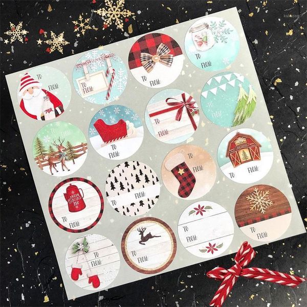 new 192 pcs 2 inch round writing paper christmas stickers gift bag envelope packing sticker christmas decor label seal stickers1
new 192 pcs 2 inch round writing paper christmas stickers gift bag envelope packing sticker christmas decor label seal stickers1