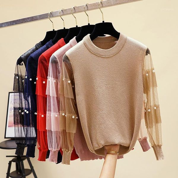 hlbcbg winter women bead work chiffon patchwork sweaters korean autumn long sleeve sweaters knitted pullover 1, White;black
hlbcbg winter women bead work chiffon patchwork sweaters korean autumn long sleeve sweaters knitted pullover 1, White;black
