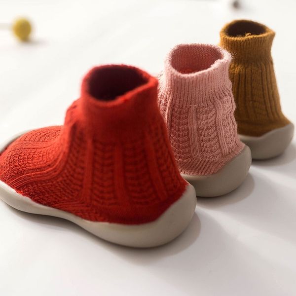 with girl floor non-slip cartoon shoes baby toddler rubber sole socks y200404