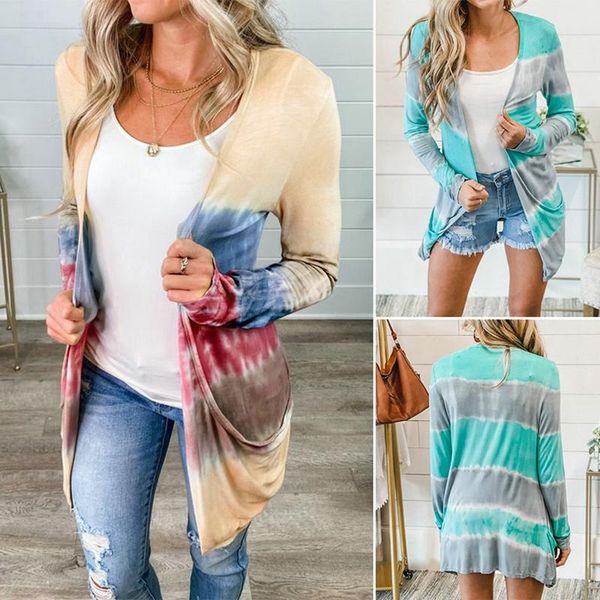women's fashion contrasting color printing insert pocket mid-length cardigan casual jacket, Black;brown
women's fashion contrasting color printing insert pocket mid-length cardigan casual jacket, Black;brown