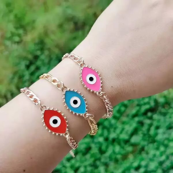 genuine s2305 fashion jewelry turkish symbol evil eye bracelet figaro chain bracelets c3, Golden;silver
genuine s2305 fashion jewelry turkish symbol evil eye bracelet figaro chain bracelets c3, Golden;silver