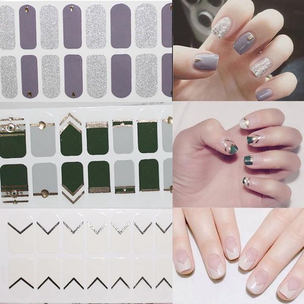 stickers & decals 22tips/sheet minimalist design nail sticker adhesive full cover wraps 3d decoration art diy drop ship, Black
stickers & decals 22tips/sheet minimalist design nail sticker adhesive full cover wraps 3d decoration art diy drop ship, Black
