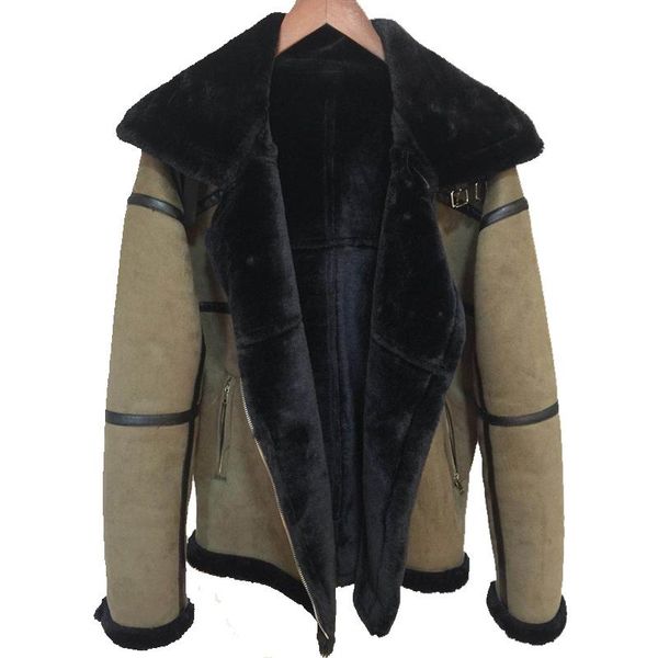 vintage style fur lined leather coats couples mens clothing brand man's shearling velvet winter overcoats lover streetwear a313, Black
vintage style fur lined leather coats couples mens clothing brand man's shearling velvet winter overcoats lover streetwear a313, Black