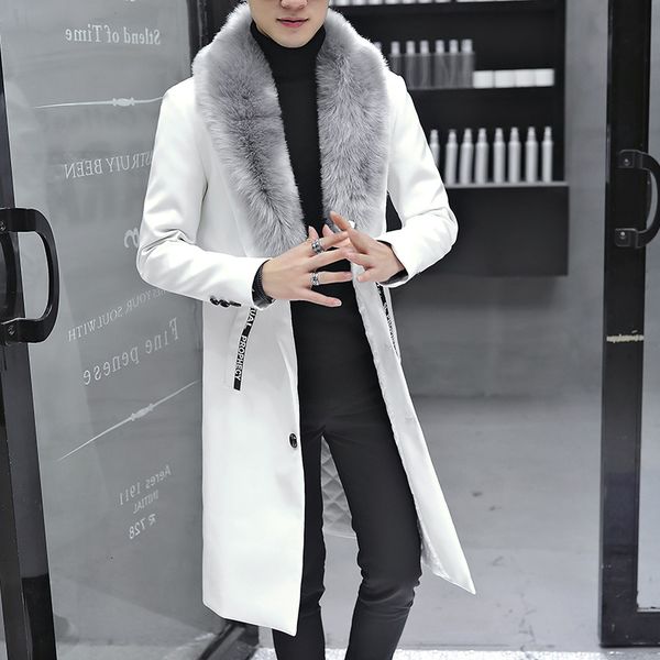 2021 new winter blazer gull long section leather jacket in fur coat men casual men's warm wool above all rowy, Black
2021 new winter blazer gull long section leather jacket in fur coat men casual men's warm wool above all rowy, Black