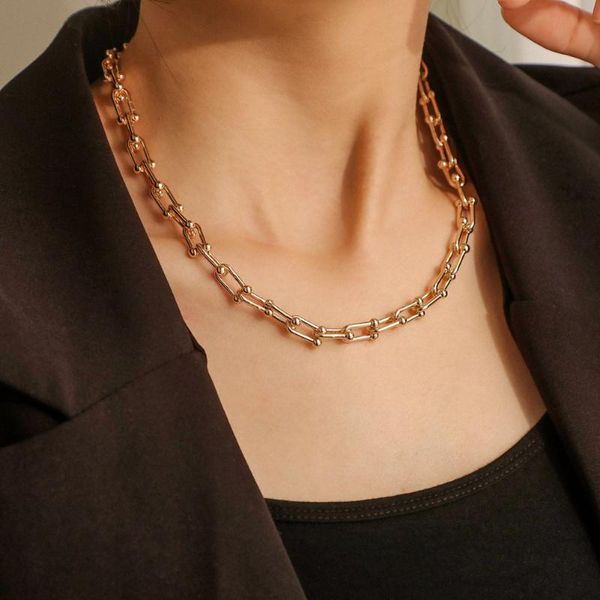 simple necklace charm buckle horseshoe clavicle chain women men punk hip hop long choker streetwear jewelry gifts, Silver
simple necklace charm buckle horseshoe clavicle chain women men punk hip hop long choker streetwear jewelry gifts, Silver