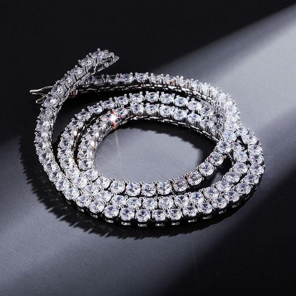 chains 4mm box clasp cubic zriconia tennis chain necklace silver color out bling hip hop choker jewelry for men women 16"
chains 4mm box clasp cubic zriconia tennis chain necklace silver color out bling hip hop choker jewelry for men women 16"
