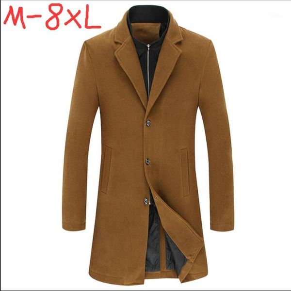 l-8xl autumn and winter men's clothing new thicken wool blends coat men's suit collar trench coat plus fat plus size long coats1, Black
l-8xl autumn and winter men's clothing new thicken wool blends coat men's suit collar trench coat plus fat plus size long coats1, Black