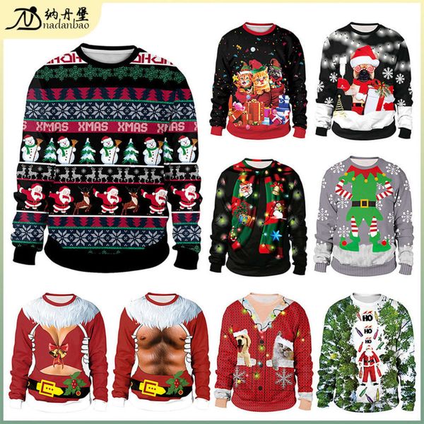 popular party 3d digital printing new round neck long sve couple's sweater in autumn and winter 2020, Gray
popular party 3d digital printing new round neck long sve couple's sweater in autumn and winter 2020, Gray