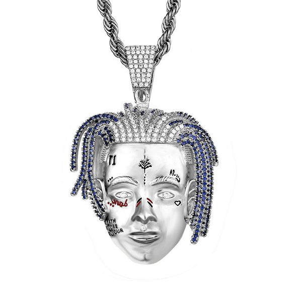 merry christmas to yousnowangel with zircon head pendant men's hiphop necklace hip hop, Silver
merry christmas to yousnowangel with zircon head pendant men's hiphop necklace hip hop, Silver