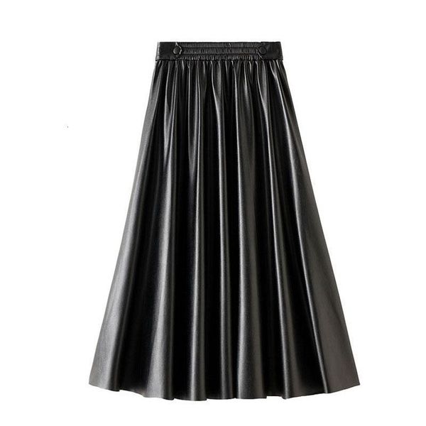 black pu leather skirt women autumn winter new vintage button a-line long skirt ladies high waist pencil skirt female
black pu leather skirt women autumn winter new vintage button a-line long skirt ladies high waist pencil skirt female