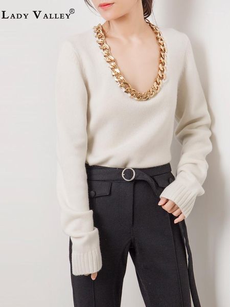 exaggerated fashion 19 autumn and winter show heavy crafts hand-stitched metal chain large round neck sweater sweater, White;black
exaggerated fashion 19 autumn and winter show heavy crafts hand-stitched metal chain large round neck sweater sweater, White;black