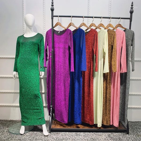 muslim slim fit glitter long dress for women fashion elastic solid color long sleeve islamic dubai america clothing1, Red
muslim slim fit glitter long dress for women fashion elastic solid color long sleeve islamic dubai america clothing1, Red