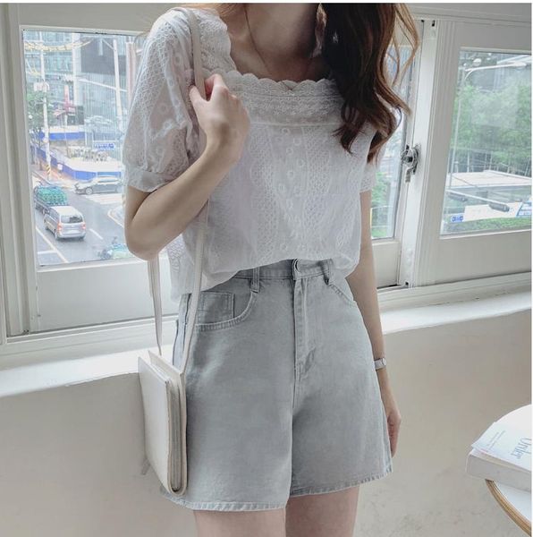 new embroidery lace women blouses summer femme casual women shirt short sleeve linen cotton girls blouse plus size blusas, White
new embroidery lace women blouses summer femme casual women shirt short sleeve linen cotton girls blouse plus size blusas, White