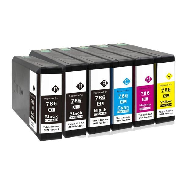 6 pack ink cartridges compatible for 786 t786xl for workforce pro wf-4630 wf-4640 wf-5110 wf-5690 wf-5190 wf-5620 printer
6 pack ink cartridges compatible for 786 t786xl for workforce pro wf-4630 wf-4640 wf-5110 wf-5690 wf-5190 wf-5620 printer