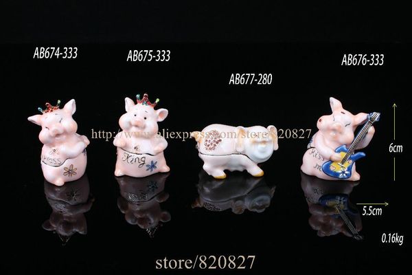 jewelry pouches, bags princess pig trinket box crystal king holing enamel animal gift display ring, Pink;blue
jewelry pouches, bags princess pig trinket box crystal king holing enamel animal gift display ring, Pink;blue
