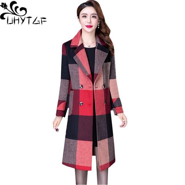 women's wool & blends uhytgf elegant women woolen jacket quality cashmere autumn winter coat female plaid double-breasted 5xl plus size, Black
women's wool & blends uhytgf elegant women woolen jacket quality cashmere autumn winter coat female plaid double-breasted 5xl plus size, Black