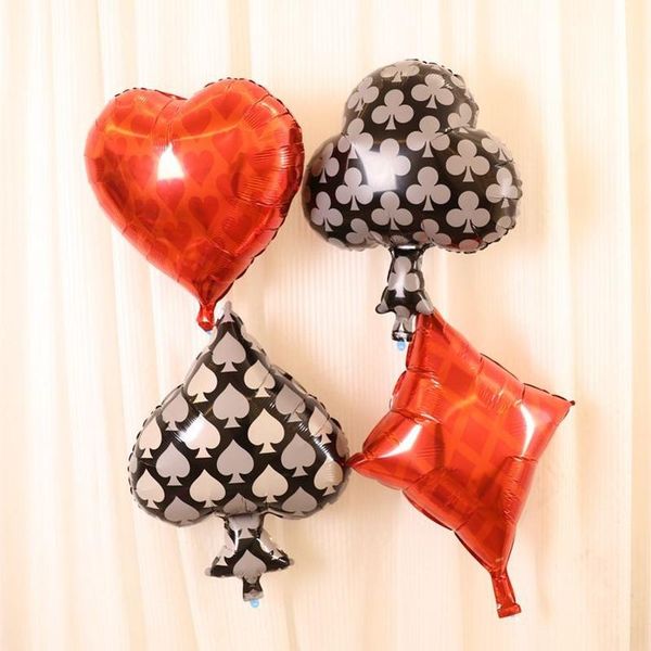4pcs/lot clubs diamonds hearts spades foil balloon casino cards dice poker party decor playing cards poker baby shower supplies
4pcs/lot clubs diamonds hearts spades foil balloon casino cards dice poker party decor playing cards poker baby shower supplies