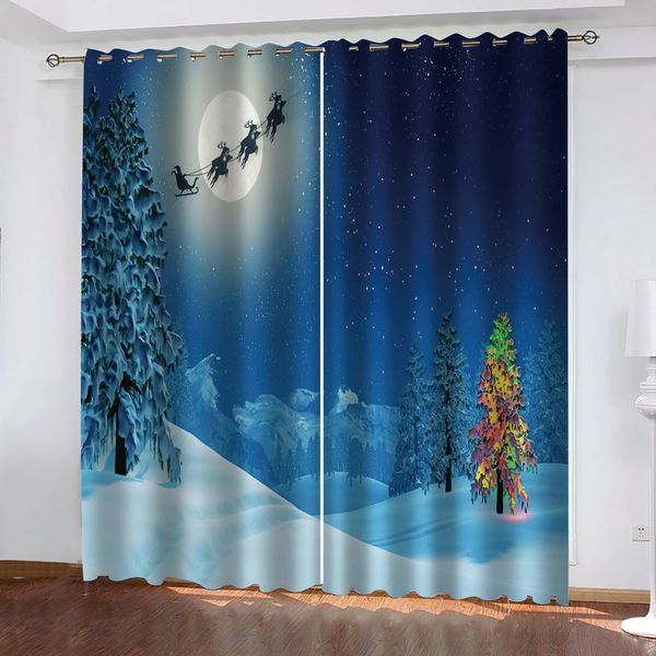 custom blue christmas curtain 3d window curtains for living room bedroom customized size personality curtains
custom blue christmas curtain 3d window curtains for living room bedroom customized size personality curtains
