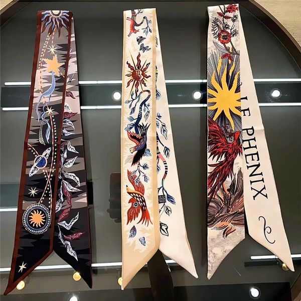 scarves 2021 designer small silk scarf women bag skinny narrow long decorate belt head band fashion hairband, Blue;gray
scarves 2021 designer small silk scarf women bag skinny narrow long decorate belt head band fashion hairband, Blue;gray
