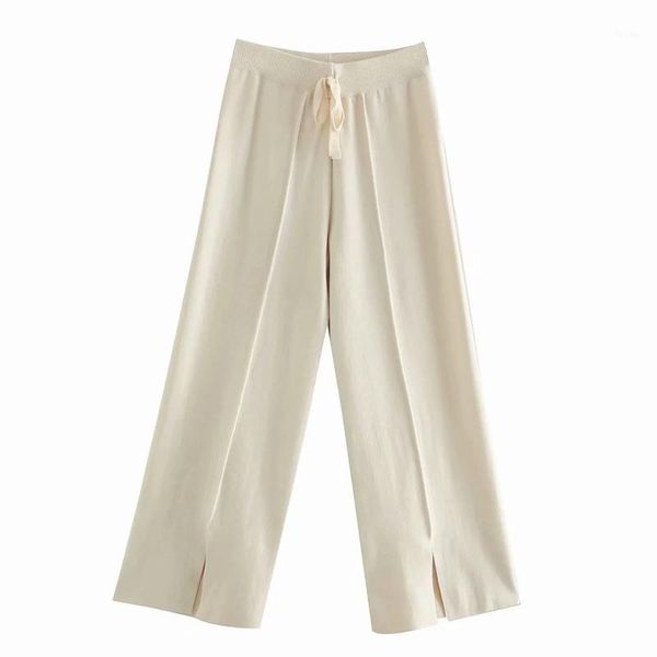 solid women knitting loose straight pants 2020 new casual lady bottom of a trouser leg split trousers p18731, Black;white
solid women knitting loose straight pants 2020 new casual lady bottom of a trouser leg split trousers p18731, Black;white