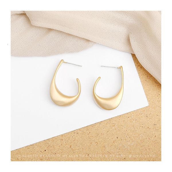 925 silver needle japan korea new fashion earrings women's design sense fog surface earrings simple metal matte earrings, Golden
925 silver needle japan korea new fashion earrings women's design sense fog surface earrings simple metal matte earrings, Golden