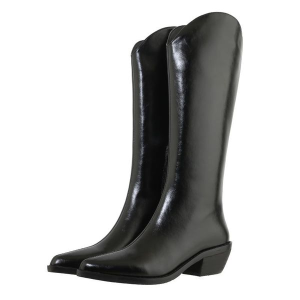russian winter leather upper high knee lamb wool lining warm beside zipper long boots 8w0h, Black
russian winter leather upper high knee lamb wool lining warm beside zipper long boots 8w0h, Black