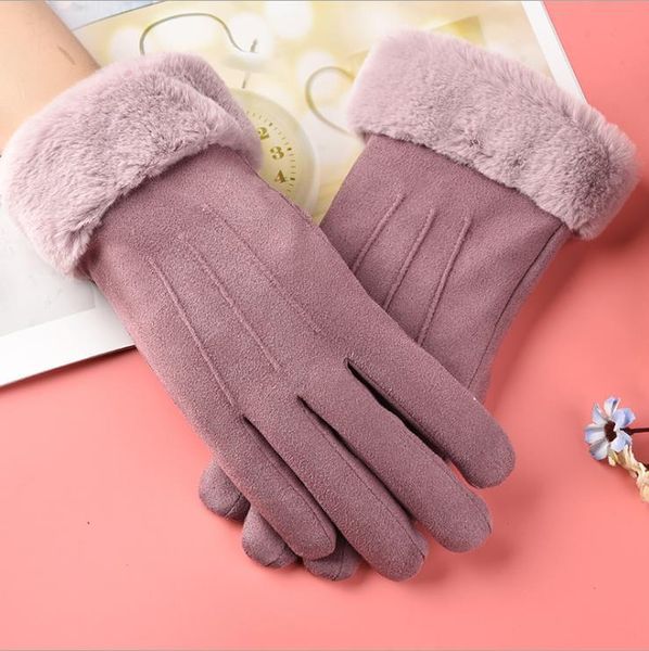 women winter fur gloves velvet leather touch screen mittens gloves guantes muje women' driving winter women clothes, Blue;gray
women winter fur gloves velvet leather touch screen mittens gloves guantes muje women' driving winter women clothes, Blue;gray