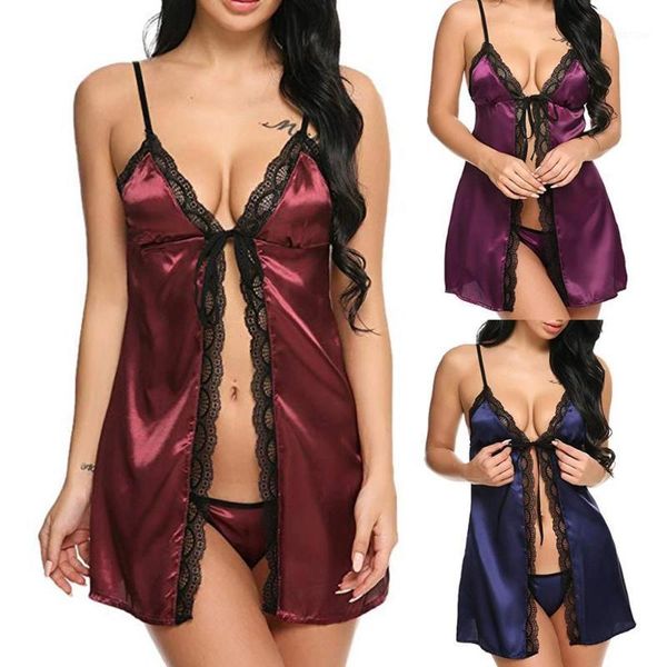 lingerie women night dress split satin lace sleepwear nightgowns lingerie hollow backless camisola nightwear new#1, Black;red
lingerie women night dress split satin lace sleepwear nightgowns lingerie hollow backless camisola nightwear new#1, Black;red