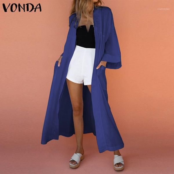 vonda women cardigans 2020 fashion blouses women long vintage casual long sleeve blouse solid loose blusas feminina s-5xl1, White
vonda women cardigans 2020 fashion blouses women long vintage casual long sleeve blouse solid loose blusas feminina s-5xl1, White