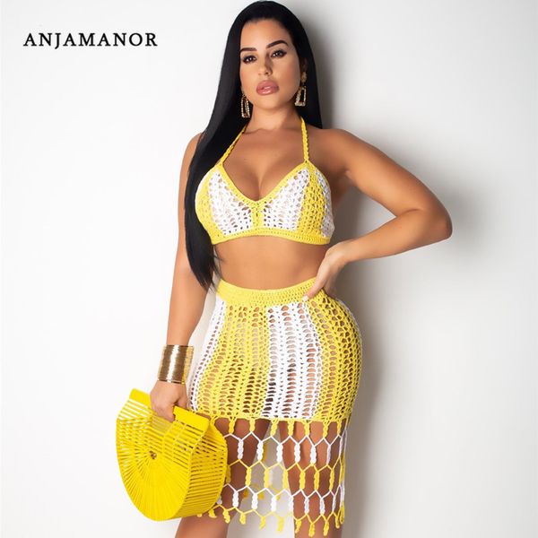 anjamanor beach crochet tassel striped two piece skirt set summer 2 piece knit outfits for women clothing sets d30-ag52 t200702, White
anjamanor beach crochet tassel striped two piece skirt set summer 2 piece knit outfits for women clothing sets d30-ag52 t200702, White