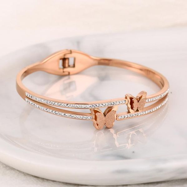 bangle titanium steel asymmetric irregular butterfly bracelet rose gold with rhinestones fashion, Black
bangle titanium steel asymmetric irregular butterfly bracelet rose gold with rhinestones fashion, Black