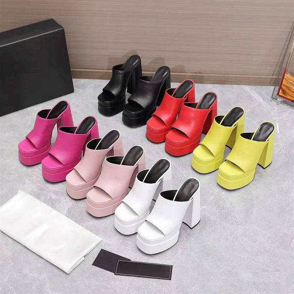 2022 spring summer runway designer sandals classic pure color level leather slip on square toes super high heels shoes stylish party women s, Black
2022 spring summer runway designer sandals classic pure color level leather slip on square toes super high heels shoes stylish party women s, Black