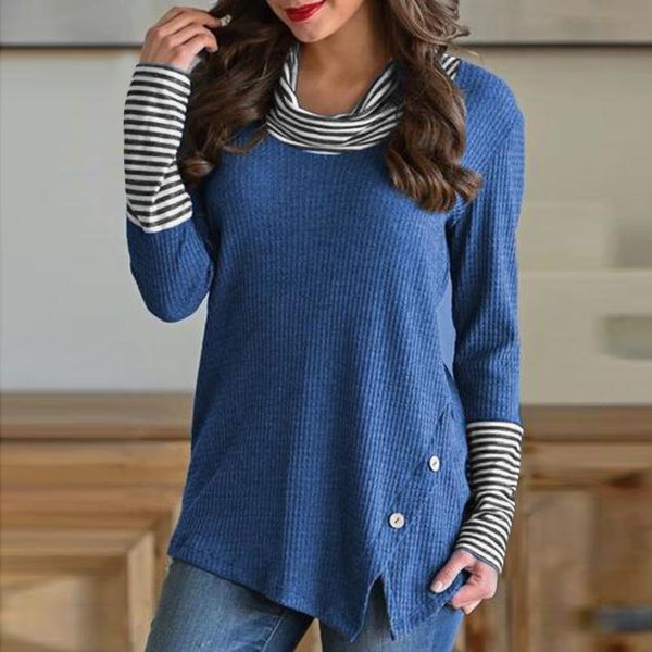 fall 2021 elegant striped women shirts female blouse button knit women's clothing long sleeve pullover feminine blusas, White
fall 2021 elegant striped women shirts female blouse button knit women's clothing long sleeve pullover feminine blusas, White
