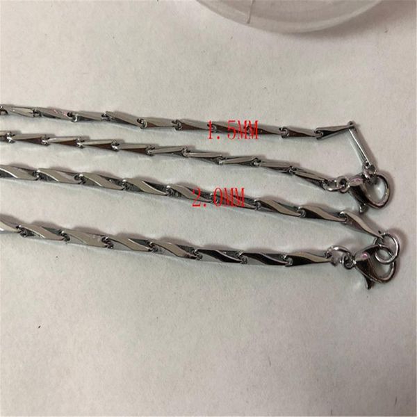 color retention width 1.5/2mm 18 inches tone stainless steel sharp seeds chain necklace jewelry party gift, Silver
color retention width 1.5/2mm 18 inches tone stainless steel sharp seeds chain necklace jewelry party gift, Silver
