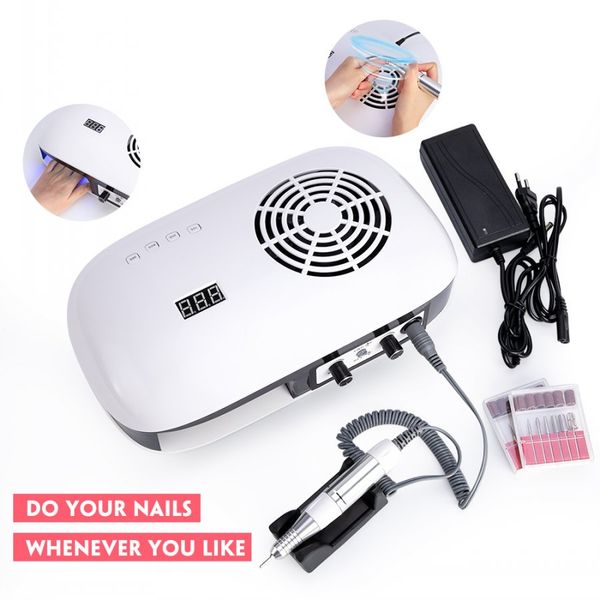 powerful 3 in 1 manicure and pedicure machine nail dust vacuum cleaner & uv lamp for nail gel & nail drill manicure machine, Silver
powerful 3 in 1 manicure and pedicure machine nail dust vacuum cleaner & uv lamp for nail gel & nail drill manicure machine, Silver