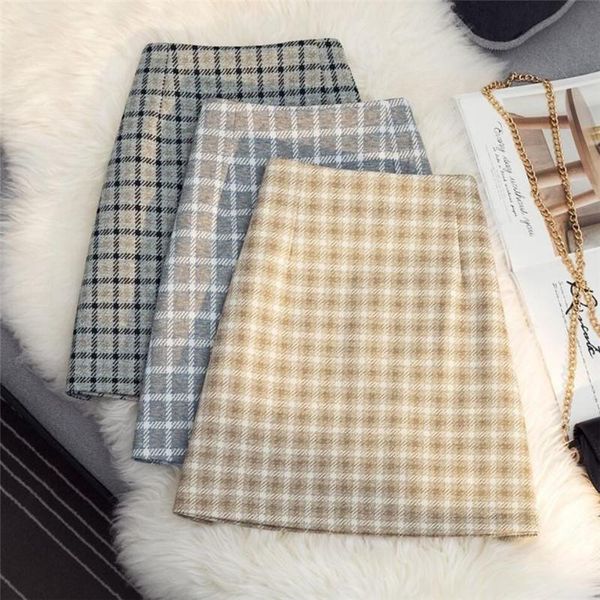 skirts retro plaid skirt female autumn winter korean womens high waist a-line package hip mini short, Black
skirts retro plaid skirt female autumn winter korean womens high waist a-line package hip mini short, Black