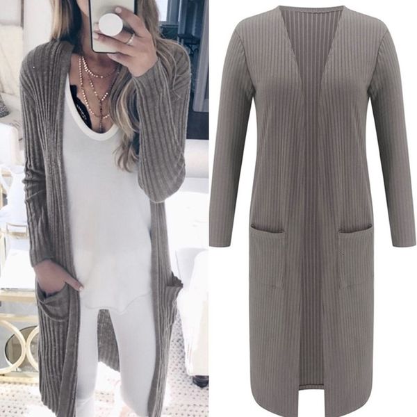 2021 new women knitted cardigan nightgown long sleeve female pocket black gray autumn sweaters clothes 3nu0, White;black
2021 new women knitted cardigan nightgown long sleeve female pocket black gray autumn sweaters clothes 3nu0, White;black