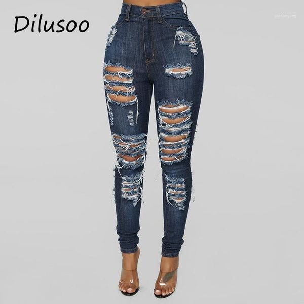 dilusoo women high waist ripped jeans pants elastic holes jeans 4 season skinny pencil pants woman stretch casual ladies1, Blue
dilusoo women high waist ripped jeans pants elastic holes jeans 4 season skinny pencil pants woman stretch casual ladies1, Blue