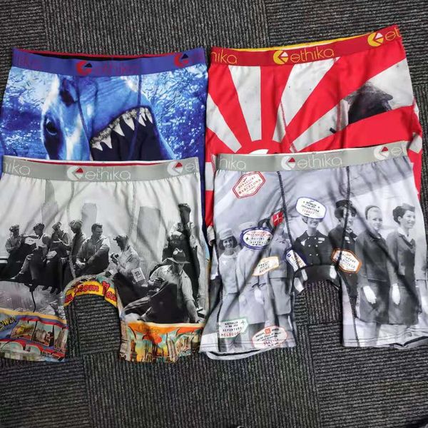 

ethika boxers technical underwear graffiti women men fitness quick dry cotton boxer brand sport short boxer 328