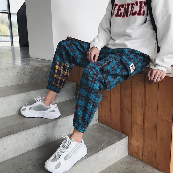 men's pants 2021 spring japanese college wind men's casual trend sports straight lattice stitching personality youth party1, Black
men's pants 2021 spring japanese college wind men's casual trend sports straight lattice stitching personality youth party1, Black