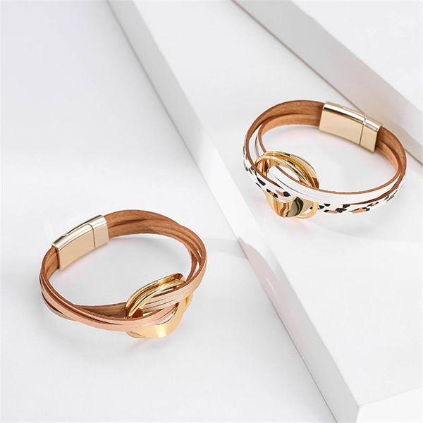 bangle fine jewelry bohemian multilayer leather bracelet fashion color matching magnetic buckle thin bracelets, Black
bangle fine jewelry bohemian multilayer leather bracelet fashion color matching magnetic buckle thin bracelets, Black