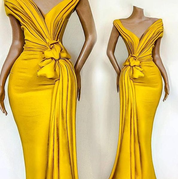 charming 2021 yellow evening dresses pleats knoted mermaid off the shoulder formal party celebrity gowns for women occasion prom dress, Black;red
charming 2021 yellow evening dresses pleats knoted mermaid off the shoulder formal party celebrity gowns for women occasion prom dress, Black;red