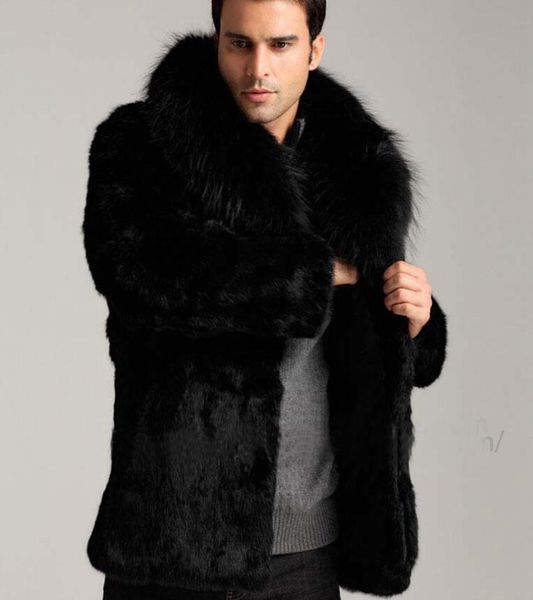 europe and the united states autumn and winter new mink fur coat mink faux men's fur men's fox fur collar coat, Black
europe and the united states autumn and winter new mink fur coat mink faux men's fur men's fox fur collar coat, Black