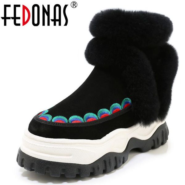 fedonas new arrival female hair snow boots winter warm women cow suede ankle boots office shoes woman platform, Black
fedonas new arrival female hair snow boots winter warm women cow suede ankle boots office shoes woman platform, Black
