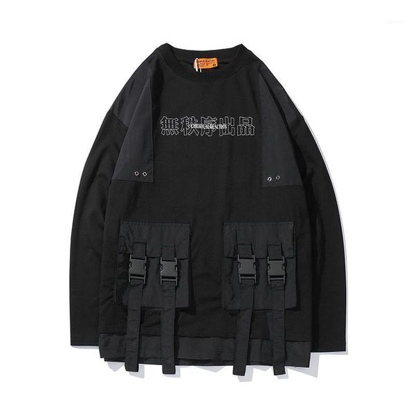 2019 harajuku pullover sweatshirt men hip hop streetwear chinese kanji print multi pockets hoodie pullover cotton hiphop loose1, Black
2019 harajuku pullover sweatshirt men hip hop streetwear chinese kanji print multi pockets hoodie pullover cotton hiphop loose1, Black